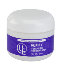 Purify Therapeutic Treatment Mask –  2 oz. jar -- clarifying clay mask with Kaolin, Aloe Vera, and botanicals to calm, detoxify, and balance oily or acne-prone skin.