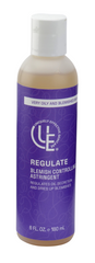 Regulate Blemish Controlling Astringent – a high-performance formula for very oily, blemish-prone skin -- with glycolic acid, salicylic acid, witch hazel, and menthol to regulate oil, calm irritation, and clear blemishes.