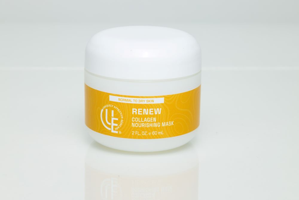 Renew Collagen Nourishing Mask – luxurious cream mask with collagen, peptides, and botanicals to hydrate, smooth wrinkles, and restore elasticity.