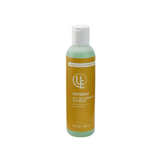 Refresh Anti-Inflammatory Astringent in 6 oz. bottle is a menthol‑infused balancing toner that reduces surface bacteria, controls oil, calms inflammation, and refines pores or Normal, Oily & Combination Skin.