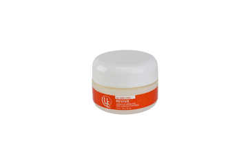 Revive Under-Eye Cream – lightweight cream with peptides, vitamins, and botanicals to reduce puffiness, brighten dark circles, and smooth fine lines.