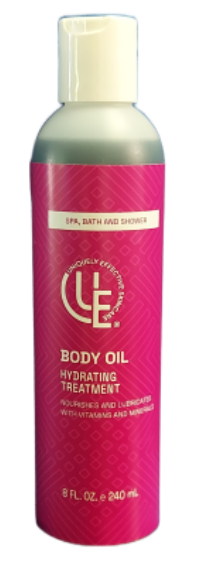 8 oz. bottle of Body Oil Hydrating Treatment for all skin types 