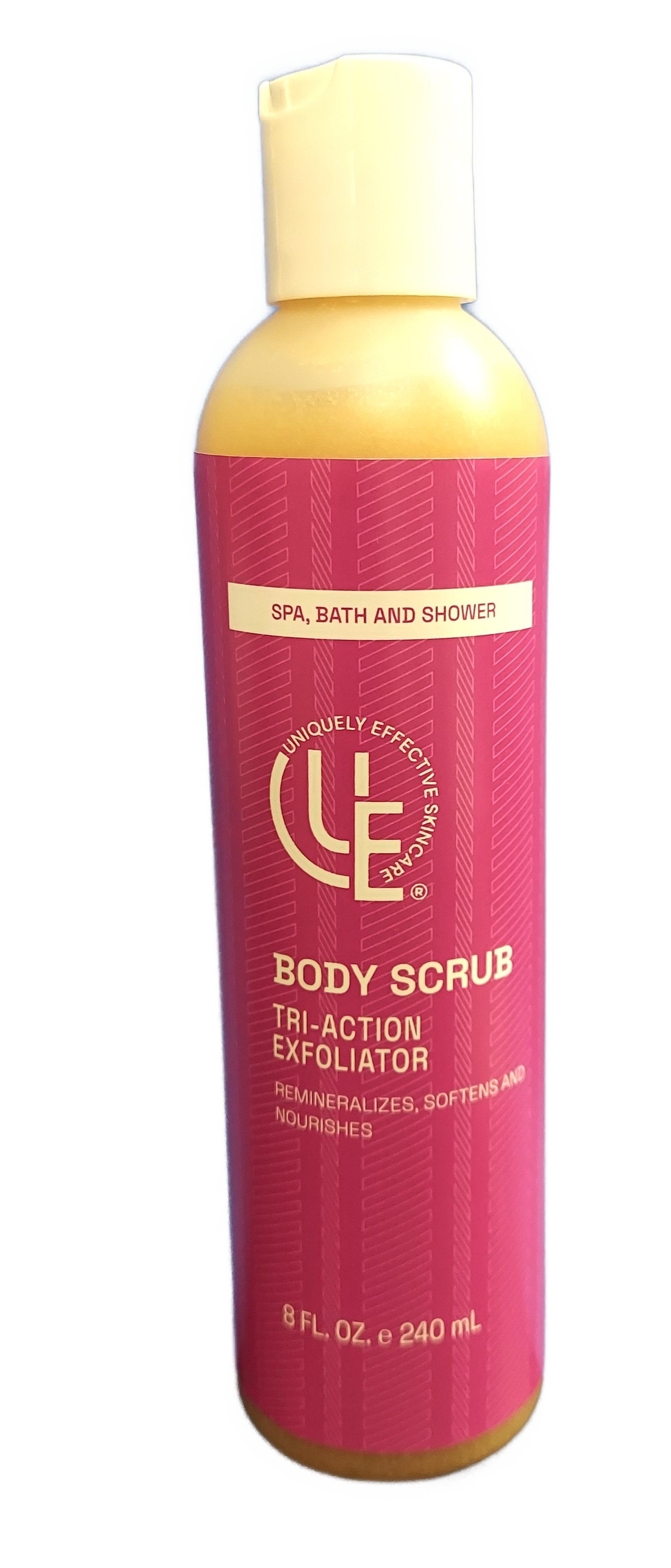 8 oz. bottle of Body Scrub Triple Action Exfoliator for all skin