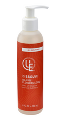 Uniquely Effective Skincare's 6 fl. oz. bottle of Dissolve Oil-Free Cleansing Liquid for Makeup Remover for all skin types 