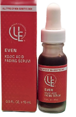 1/2 oz bottle of Even Kojic Acid Fading Serum for all Non-sensitive skin 