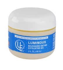 2 oz. jar of Uniquely Effective Skincare Luminous Enzyme Exfoliating Gel for dry, mature and sensitive skin