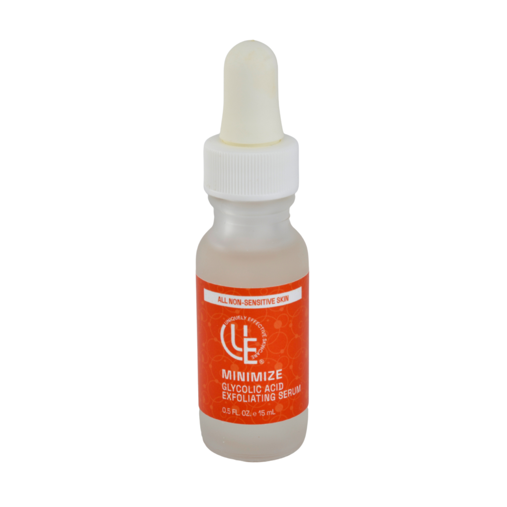 Minimize Glycolic Acid Exfoliating Serum provides targeted AHA exfoliation for stable, non-sensitive skin experiencing congestion, surface buildup, uneven-looking texture, or post-blemish discoloration.