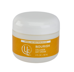 2 oz. jar of Uniquely Effective Skincare's Nourish Collagen Day Cream for Normal and Non-problem skin