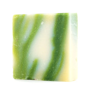 3.5 oz bar of olive oil and green tea handcrafted Organic Shea Butter Soap