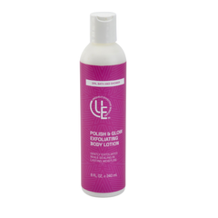 Polish & Glow glycolic acid exfoliating body lotion for rough dull skin by Uniquely Effective Skincare