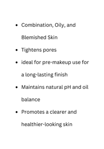 Features of Uniquely Effective Skincare's Reduce Bacteria Fighting Astringent for Oily and Blemished skin