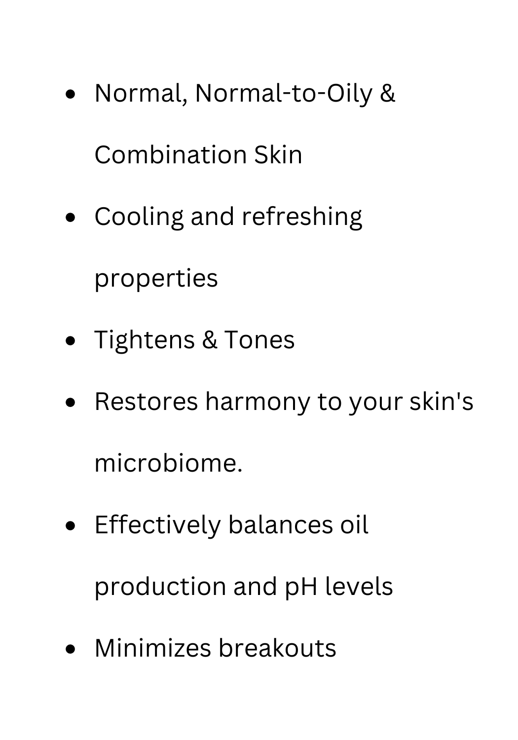 Features of Uniquely Effective Skincare's 6 fl. oz. bottle of Refresh Astringent for Normal, Normal-to-oily and combination skin