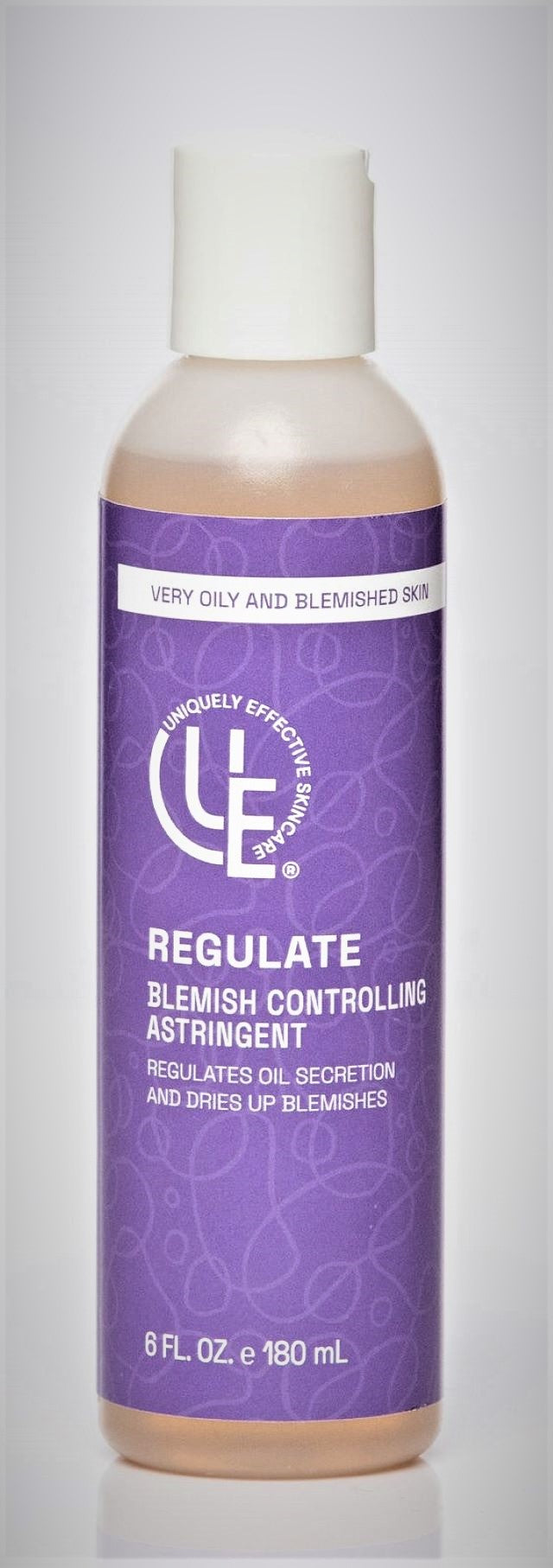 Uniquely Effective  Skincare's 6 fl. oz. bottle of Regulate Blemish Controlling Astringent for Very Oily and Blemished Skin