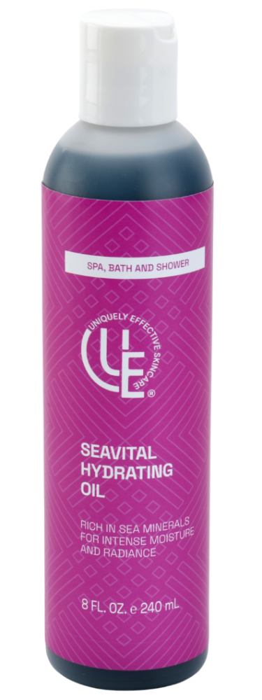 Uniquely Effective Skincare 8 fl. oz. bottle of SeaVital Hydrating Body Oil for All Skin types