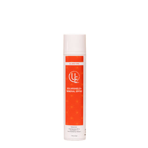 SolarShield+ Mineral SPF 50 – tinted 100% mineral sunscreen with zinc oxide, botanicals, and vitamin C to hydrate, soothe, and protect sensitive skin.