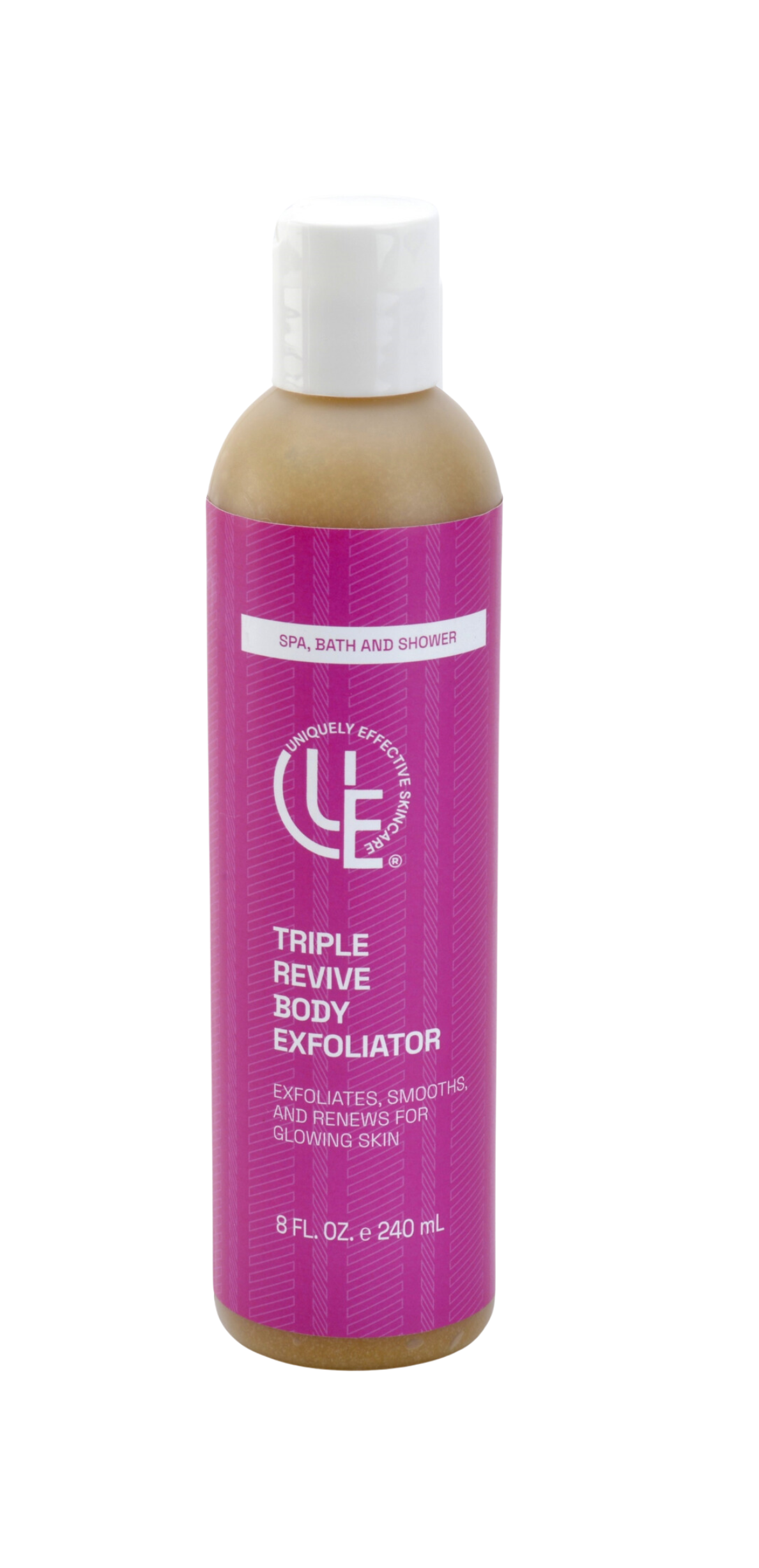 Uniquely Effective Skincare 8 fl. oz. bottle of Triple Revive Body Exfoliator  for all skin types