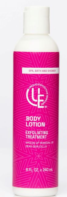 Uniquely Effective Skincare 8 fl. oz. bottle of Body Lotion Exfoliating Treatment for All Skin Types