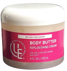 Body Butter Replenishing Cream for dry, cracked skin on hands and feet by Uniquely Effective Skincare