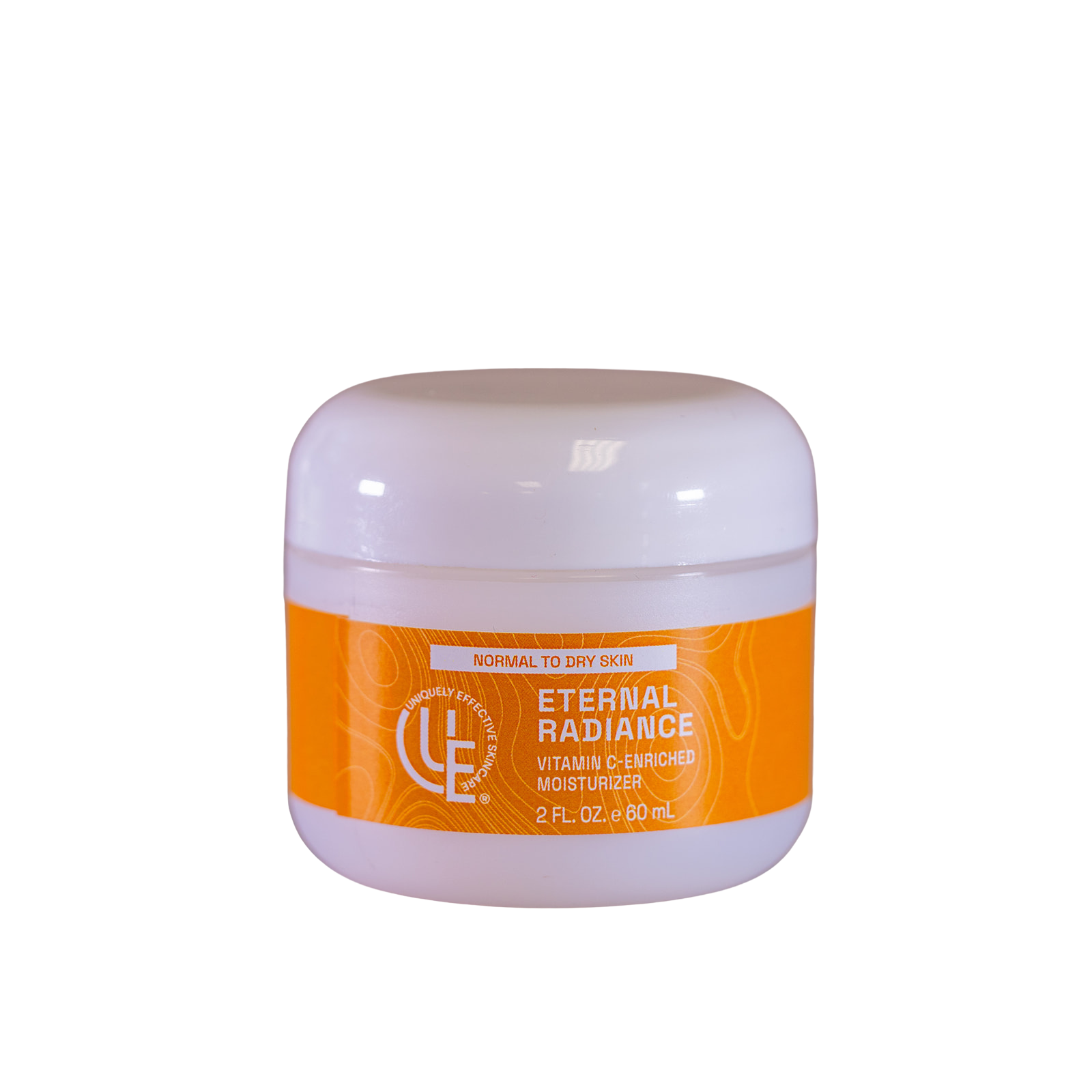 2oz. jar of Eternal Radiance Enriched Vitamin C Moisturizer on white background