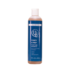 16 oz bottle of Purify and Prep scalp exfoliating shampoo, detox, reset and awaken roots 